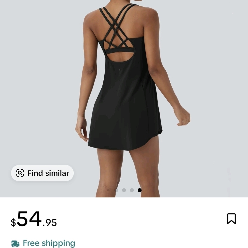 SoftlyZero™ Plush Cut Out Pocket 2-Piece Mini Yoga Active Dress